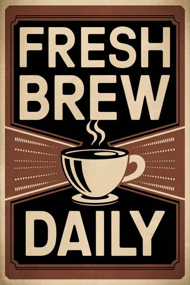 Coffee Shop Poster