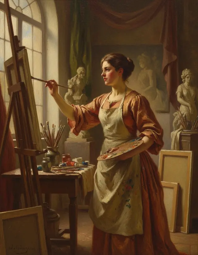 Painter at Easel